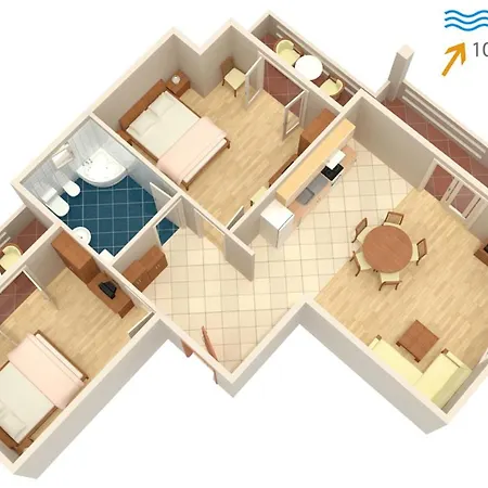 公寓 By The Sea Kali, Ugljan - 834 *